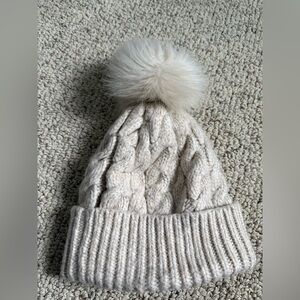 Abercrombie & Fitch Cream Knit Beanie